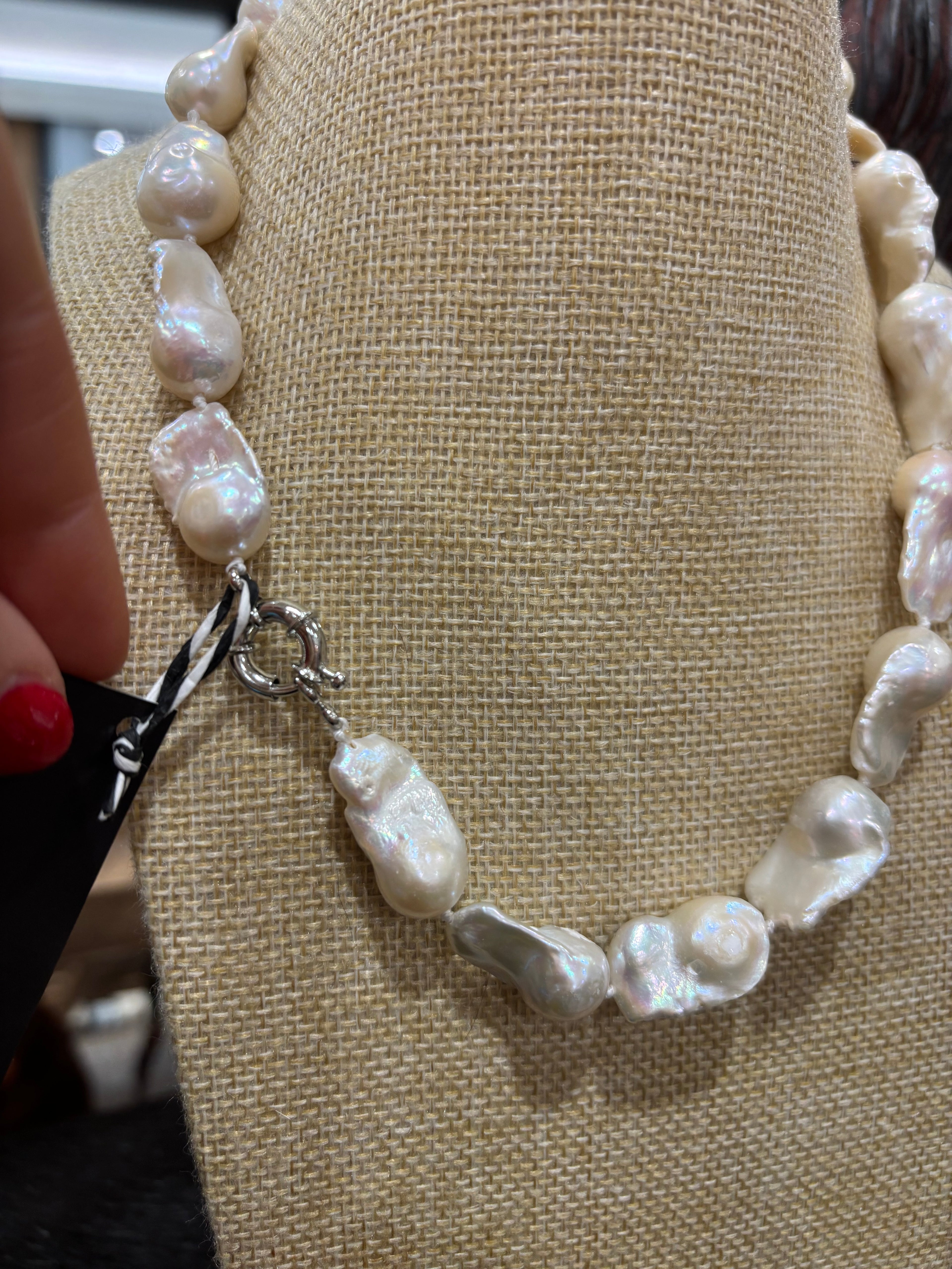 Baroque Flame Pearl 43cm : 18” Necklace 