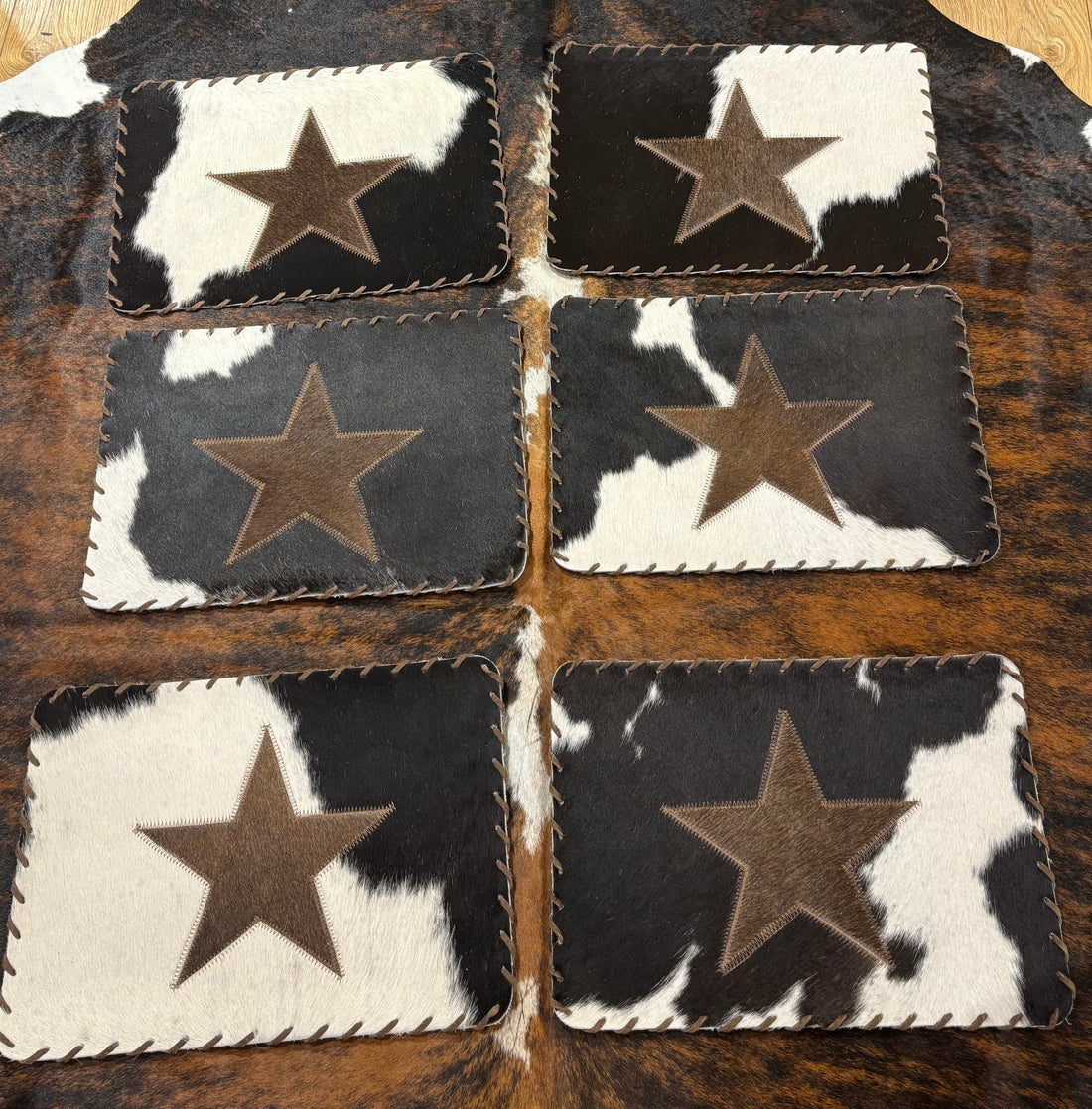 Star Cowhide Placemats (set of six)