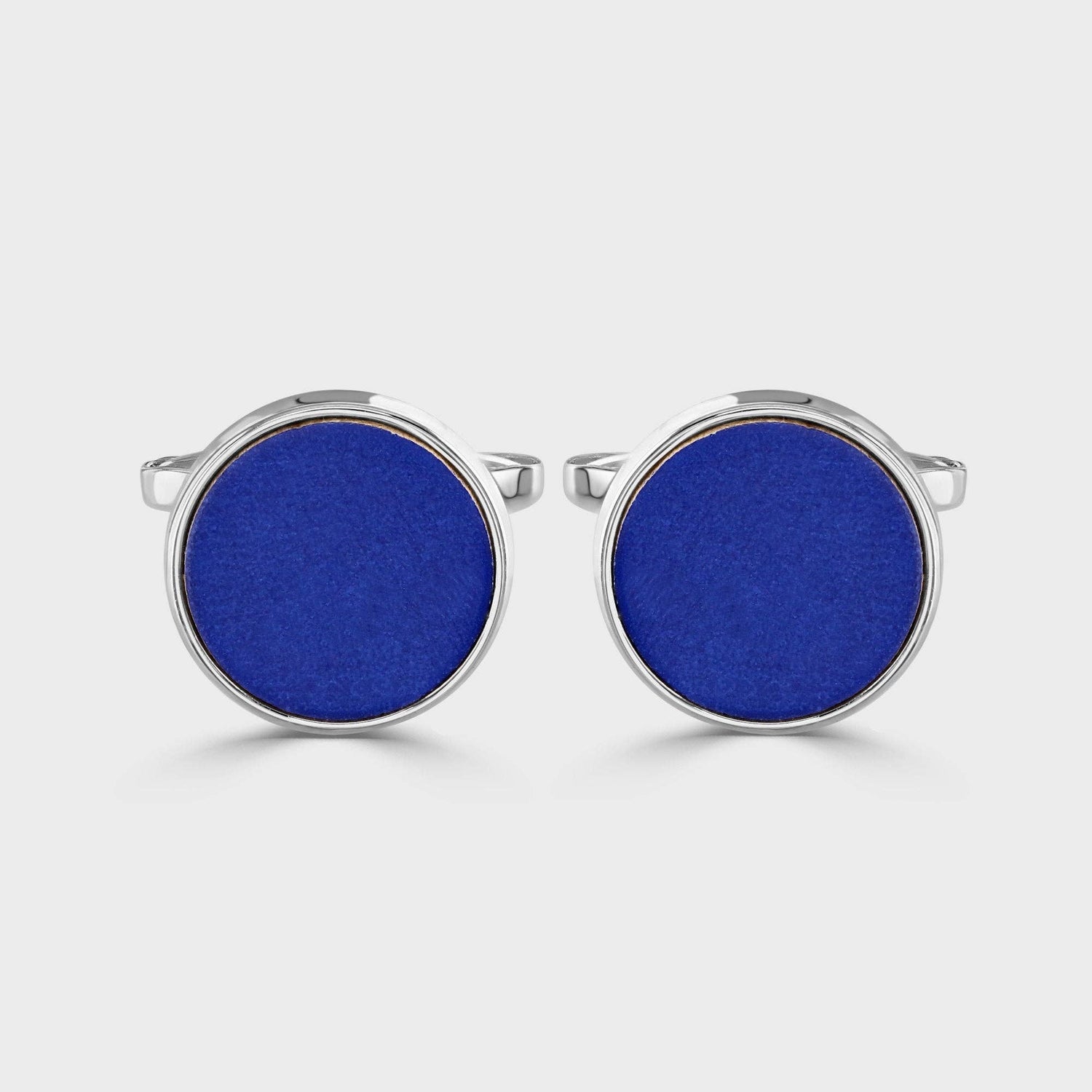 Genuine Leather Inlay Cufflinks 