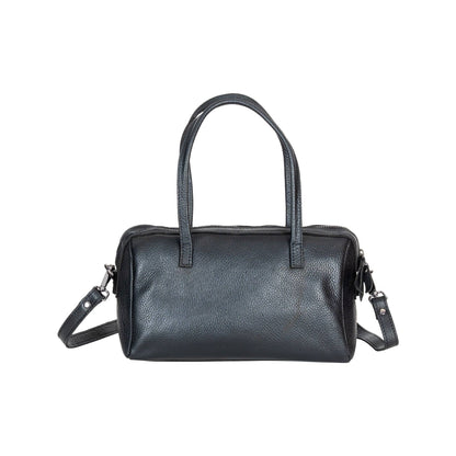 Stella Noir Leather Boston Bag