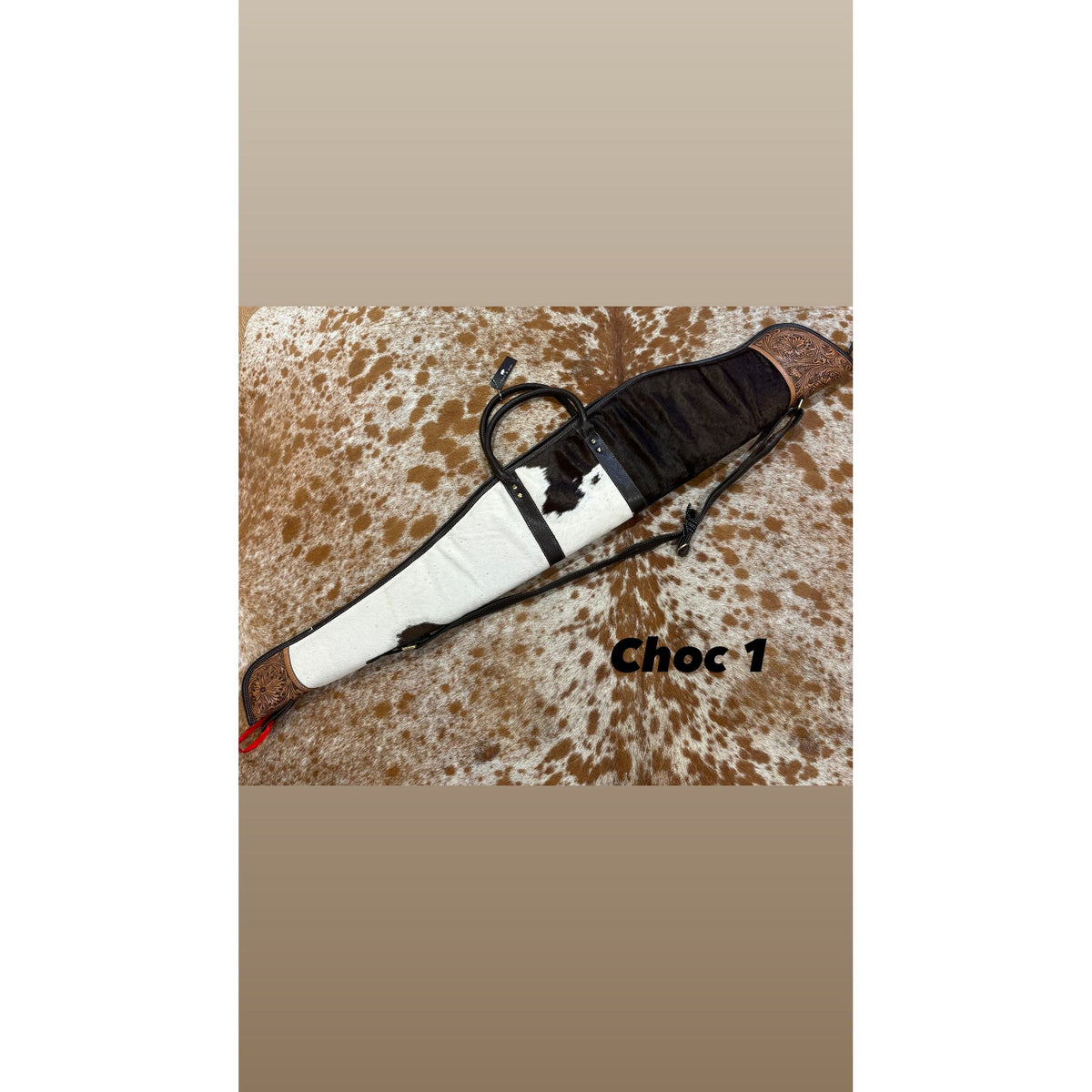 Rifle / Gun Case Cowhide and Tooling - Gun
