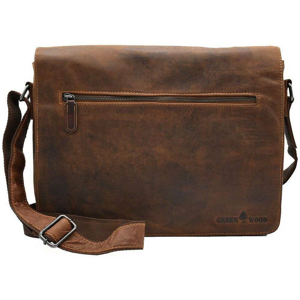 Leather Laptop Bag Berlin - Sandel GW588SAN