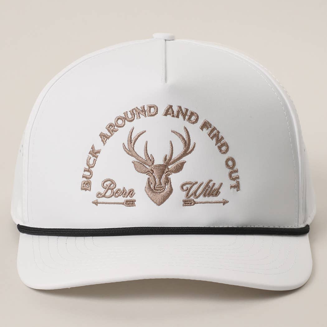 Buck Around And Find Out Embroidered Premium Trucker Hat cap