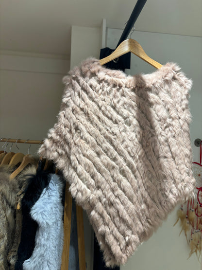 Poncho- Nude Pink