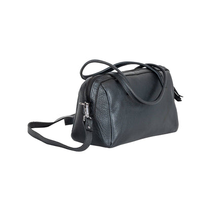 Stella Noir Leather Boston Bag
