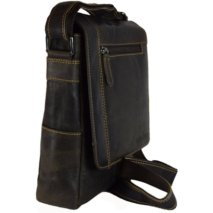 Leather Shoulder Crossbody Bag - 6307