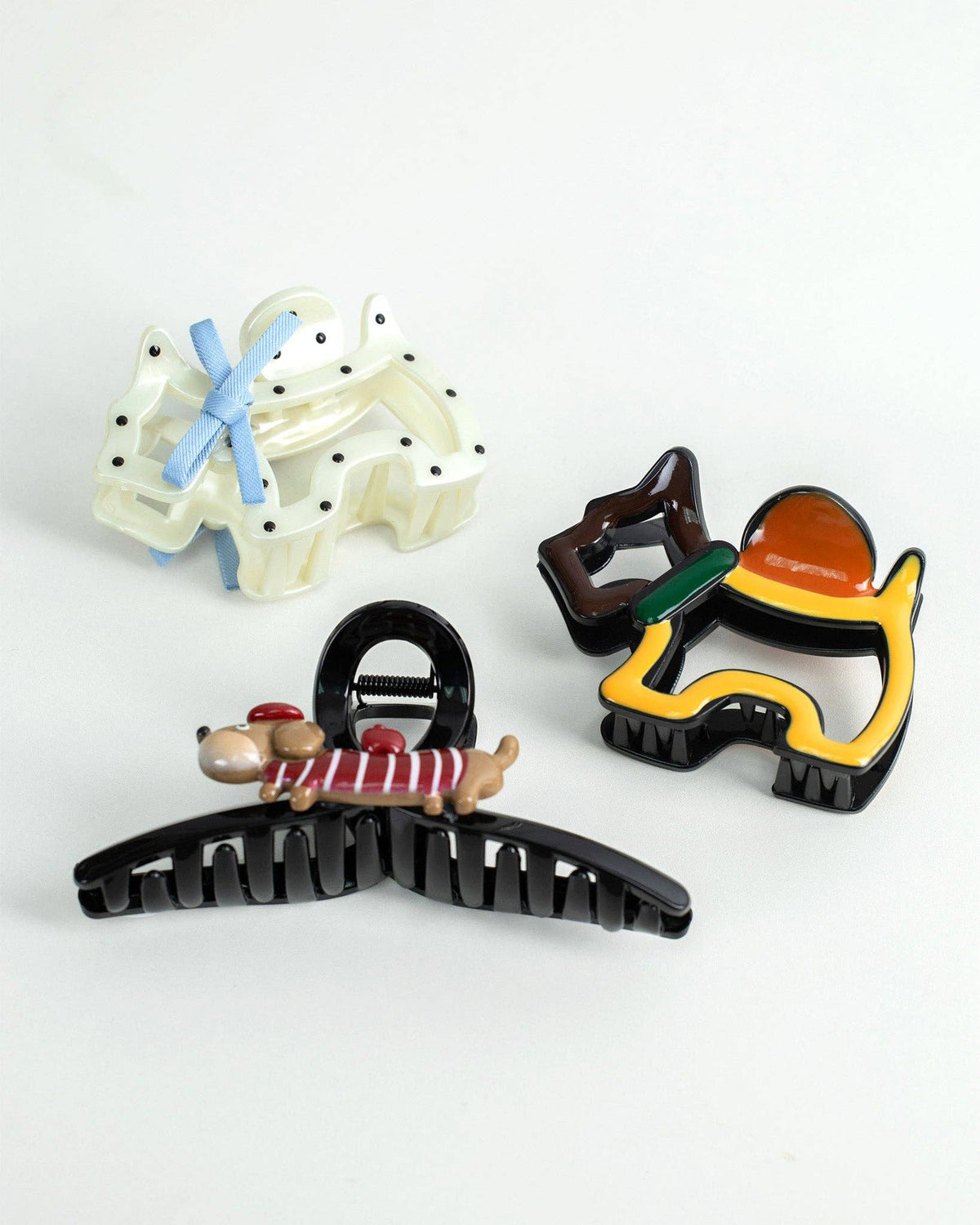 Apple Puppy Hair Claw Clip