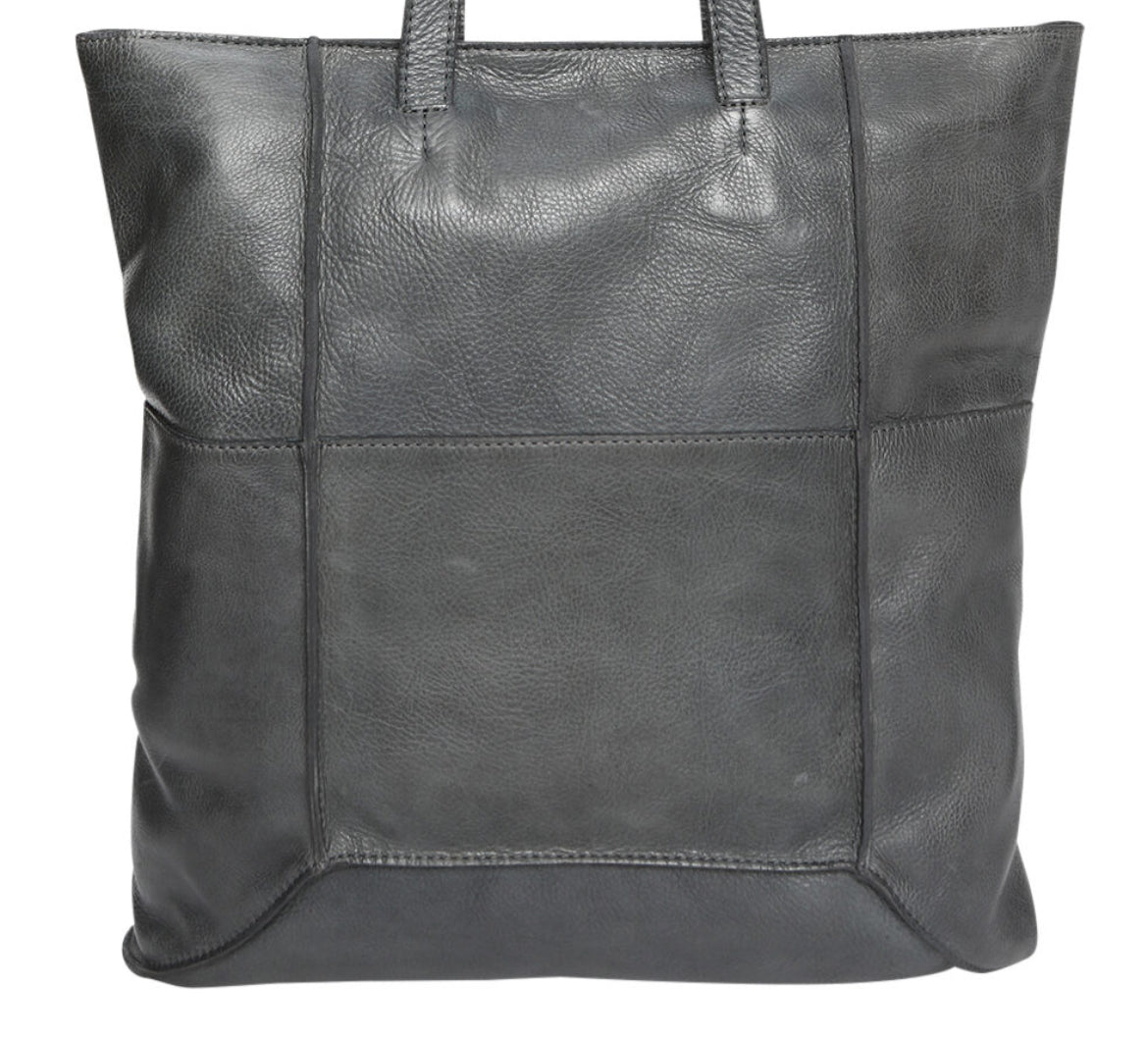 Steel Leather Stud Handbag 