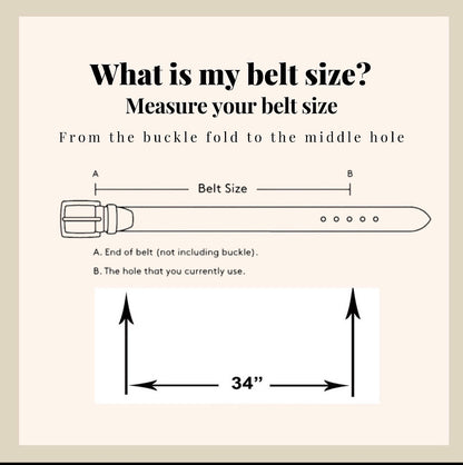 Mens Leather Belt Black with Sliver Buckle 