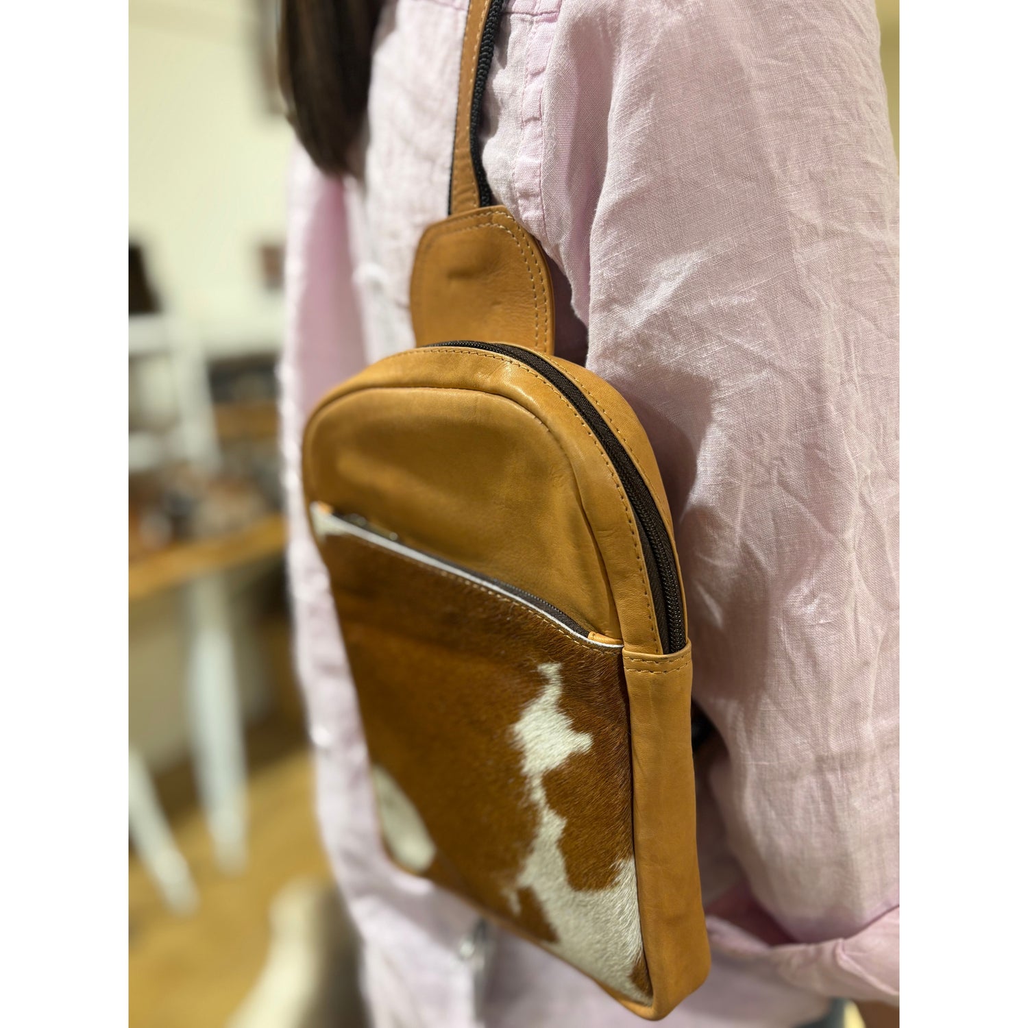 Bruges cowhide Crossbody