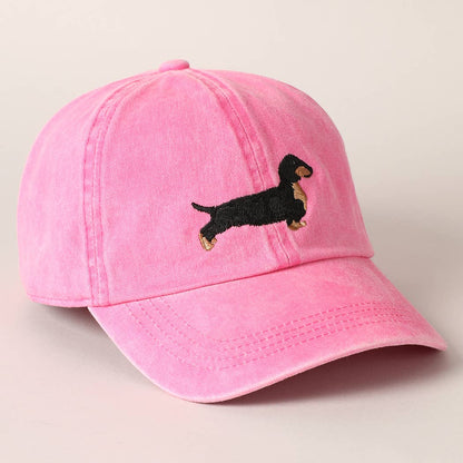 Dachshund Embroidered Baseball Dad Cap