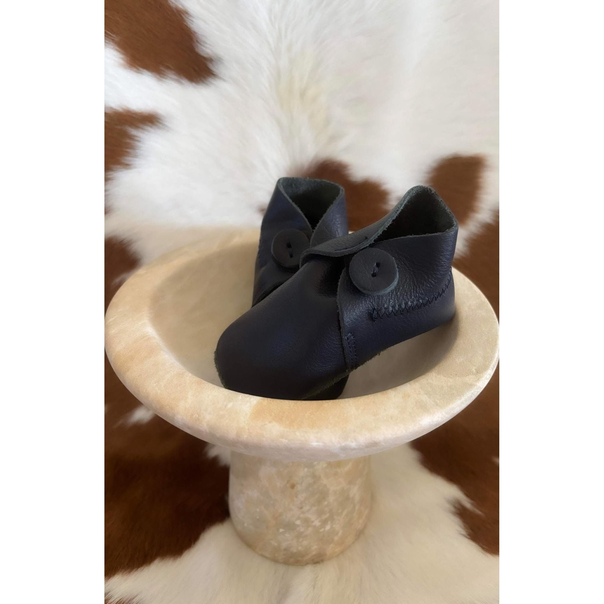 Leather Baby Booties