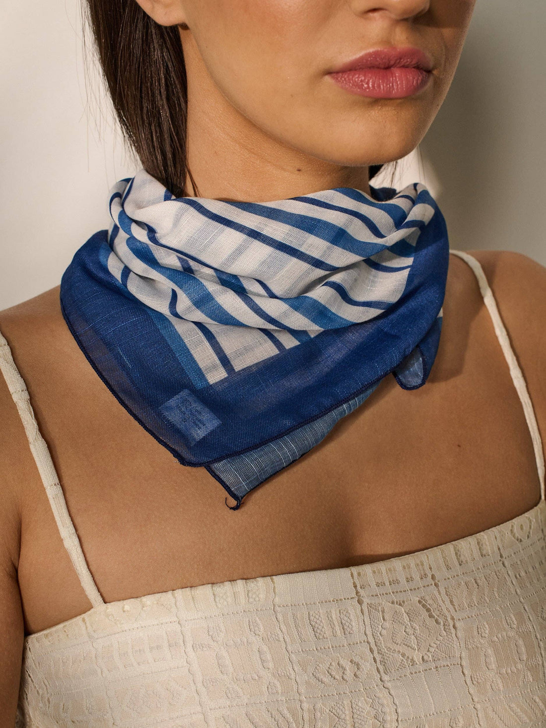 Ocean Blue Print Bandana