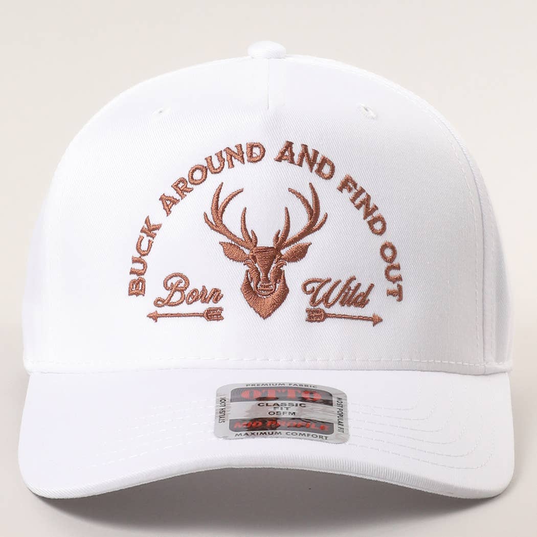 Buck Around And Find Out Embroidered Trucker Hat