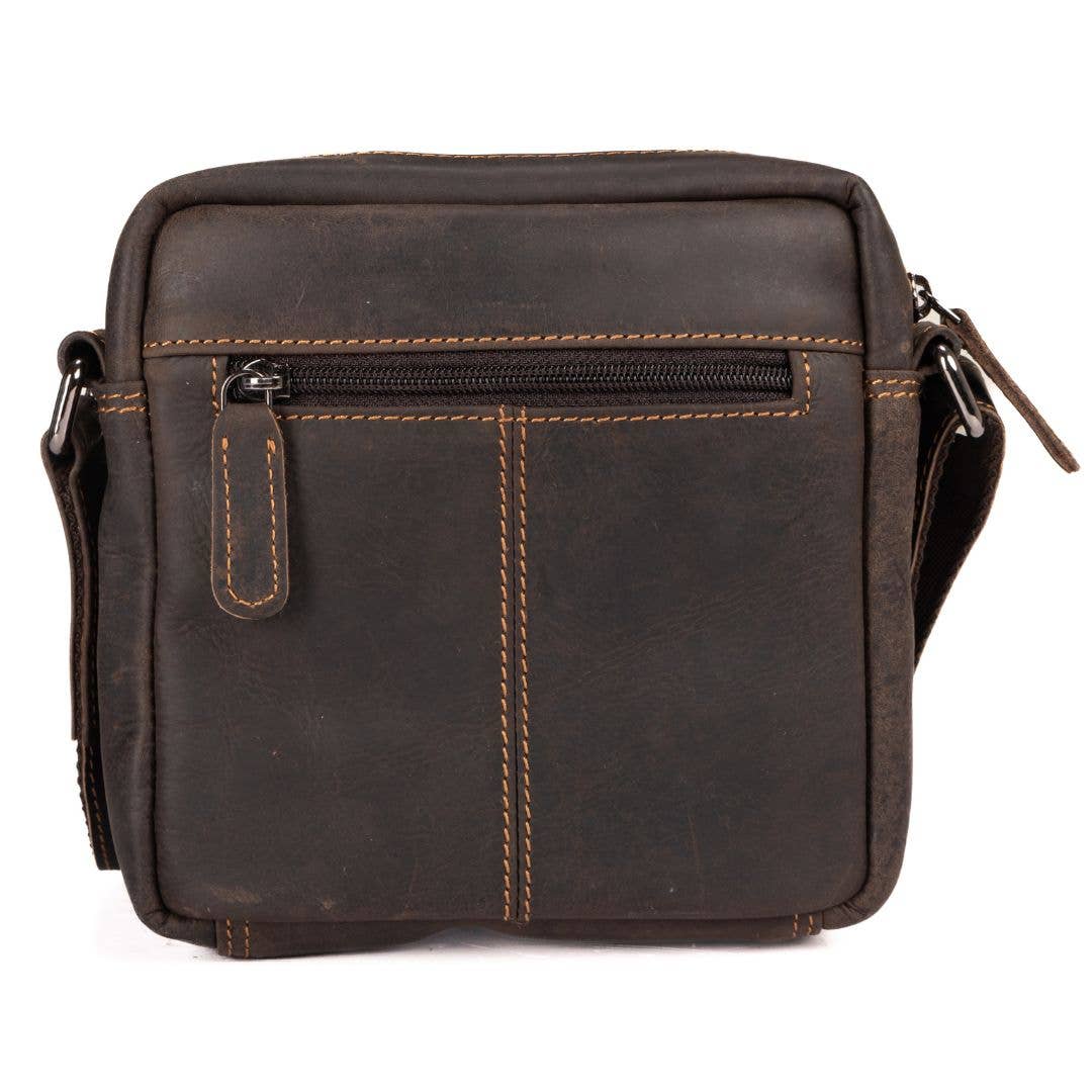 Leather Shoulder Bag Oliver- Brown GW355012BRN