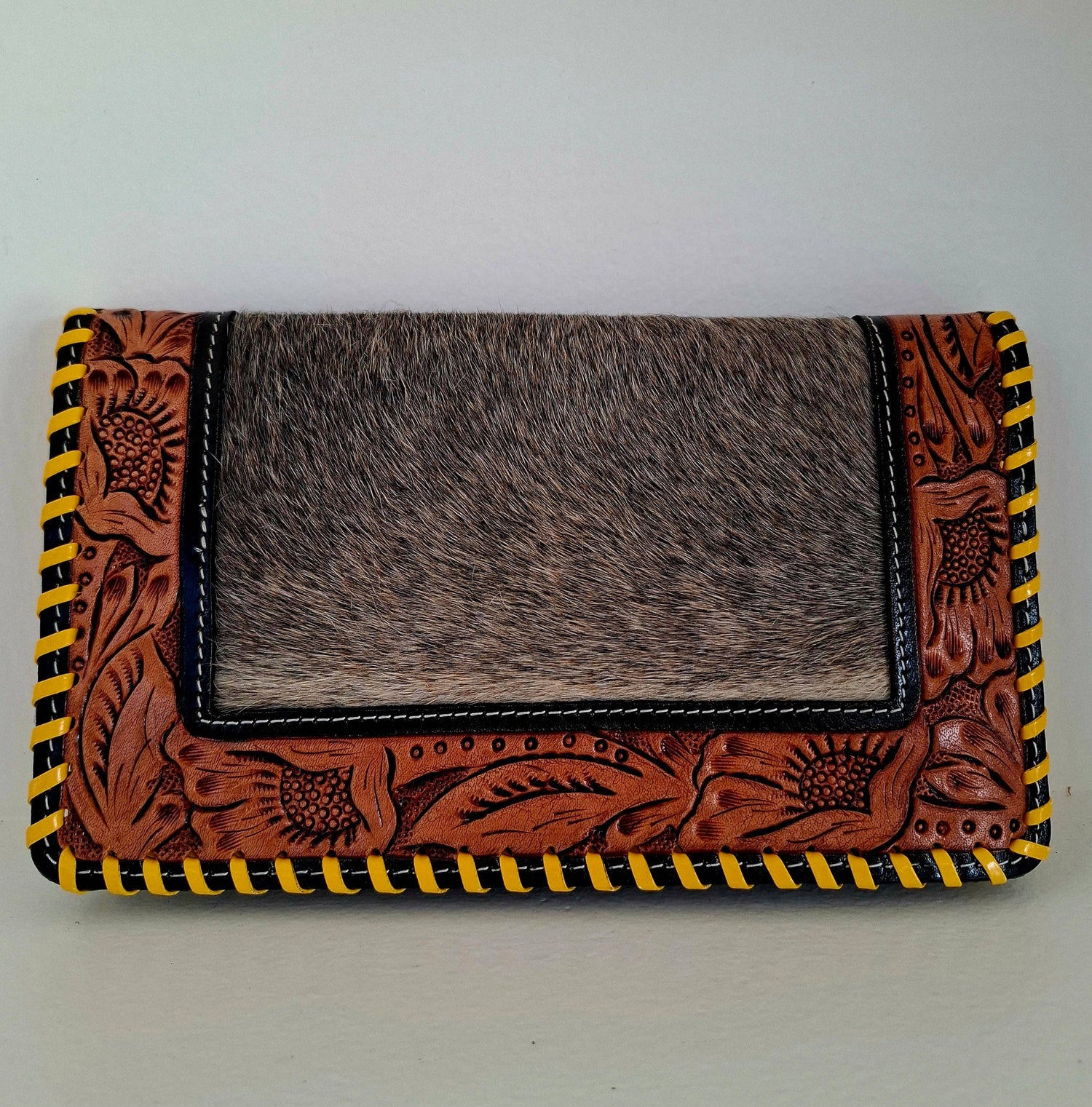 Genuine Cow Hide Clutch Purse