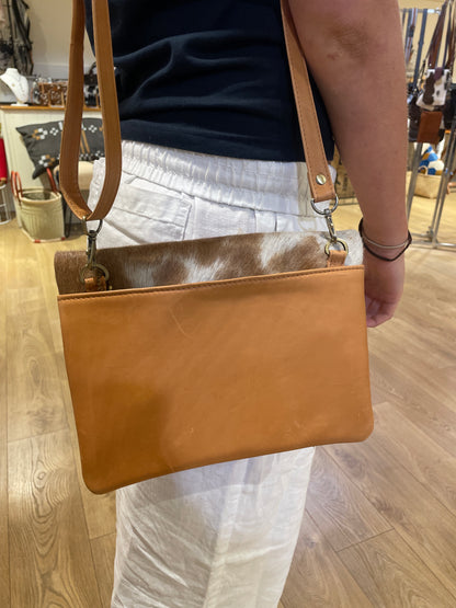 Foldover Cowhide Bag 