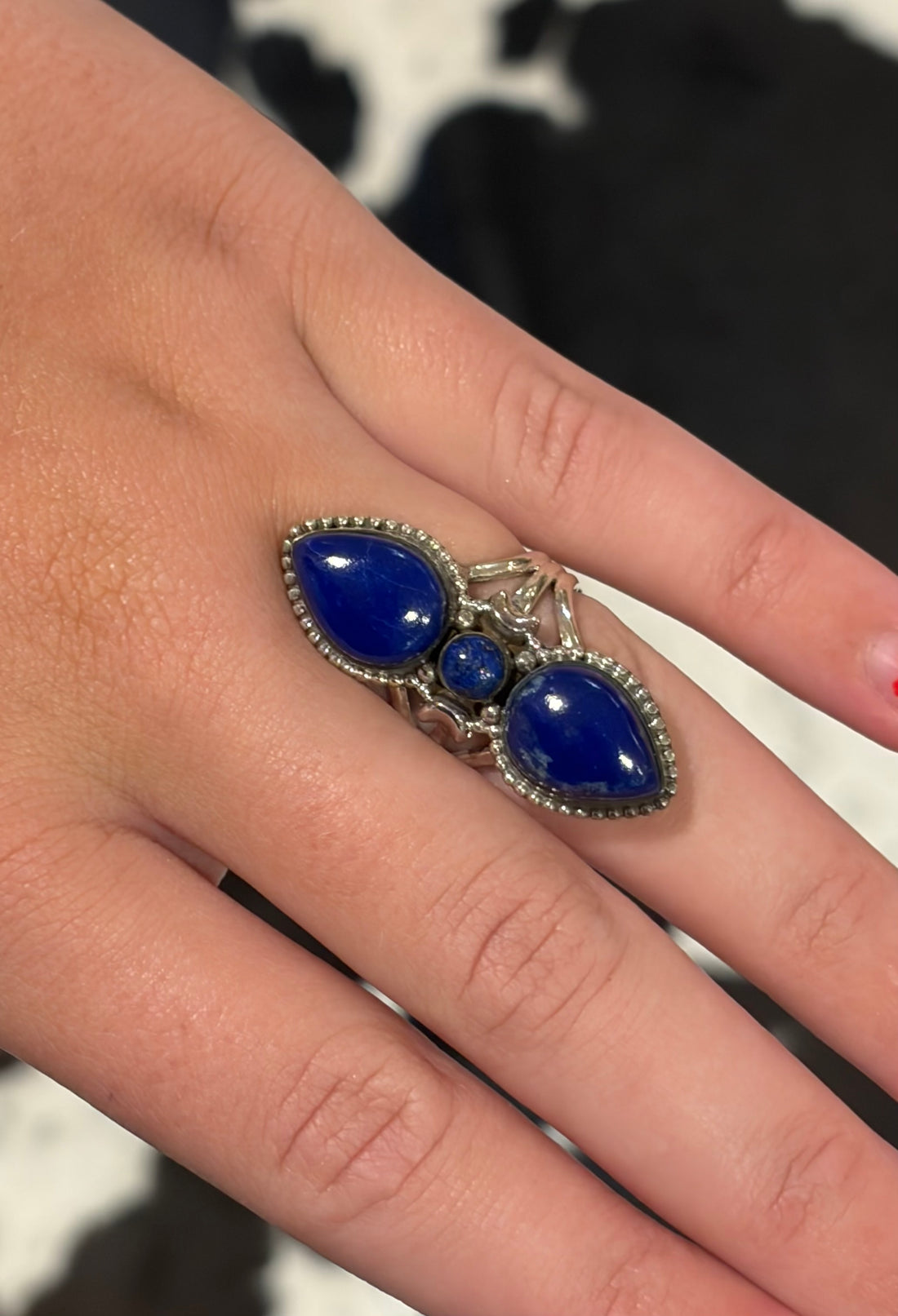 Lapis and Silver Ring 