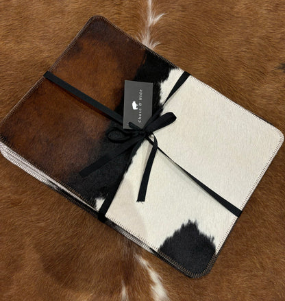 Plain cowhide placemats ( set of six) 