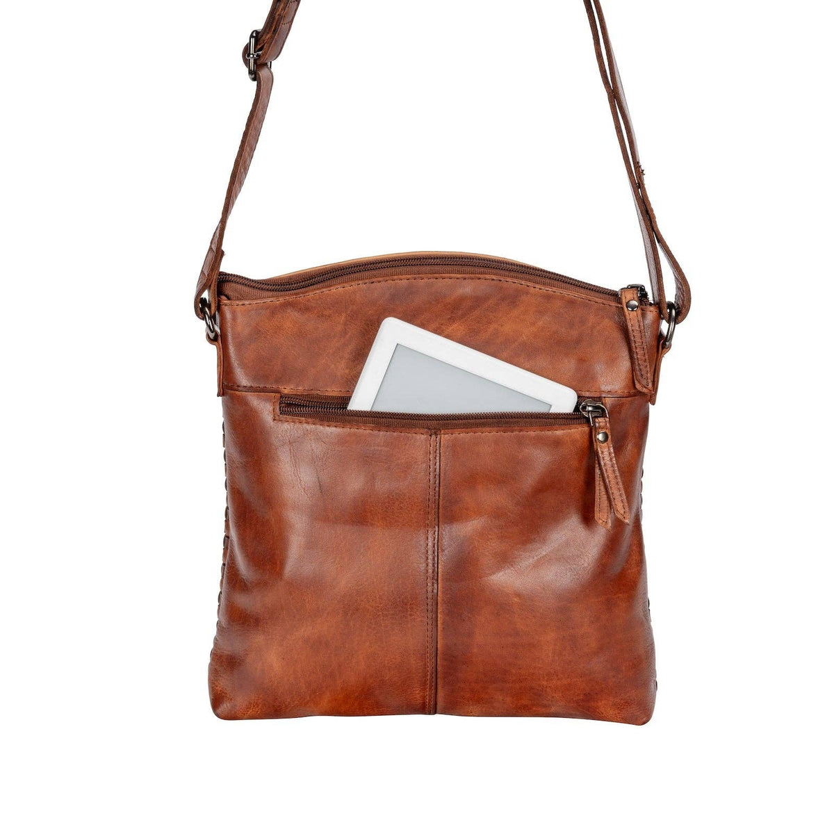 Leather Shoulder Bag - Elsa Cognac WS005COG