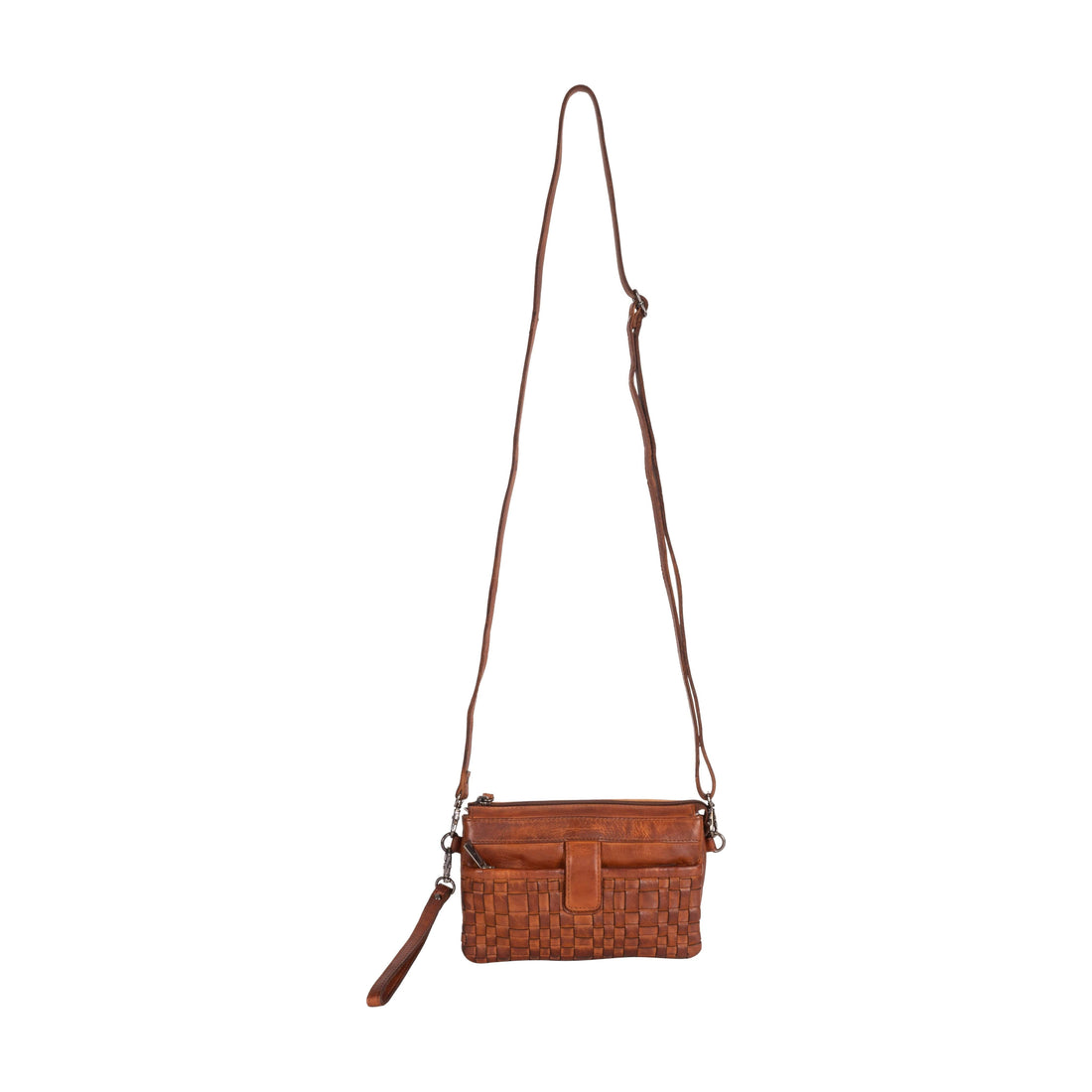 Leather Phone Bag Cognac GW6853COG
