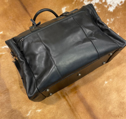 Black Leather Overnight bag 