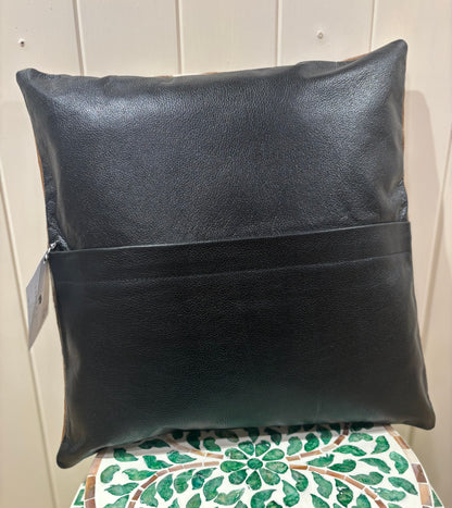 Hide and leather Cushion 