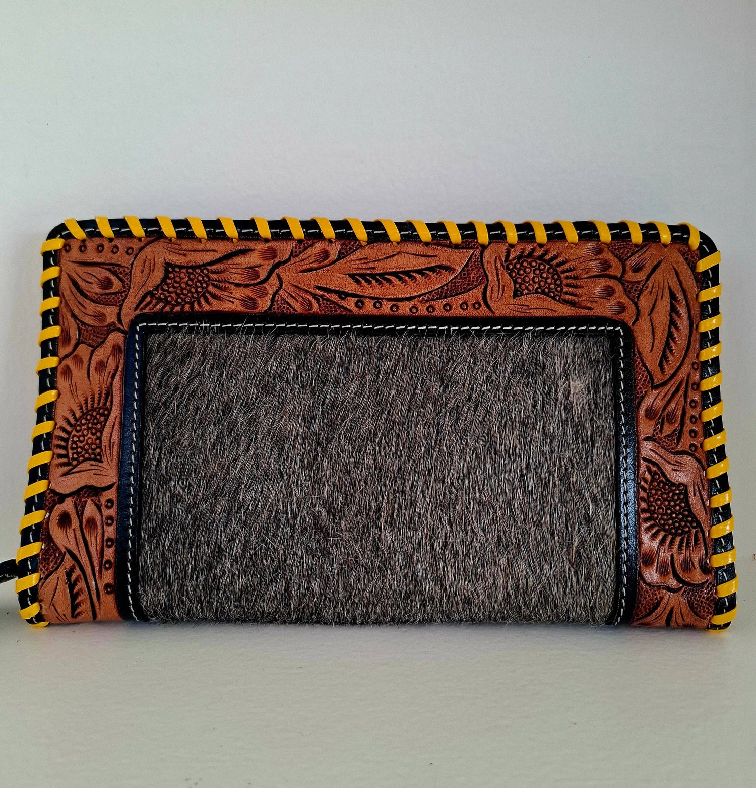 Genuine Cow Hide Clutch Purse