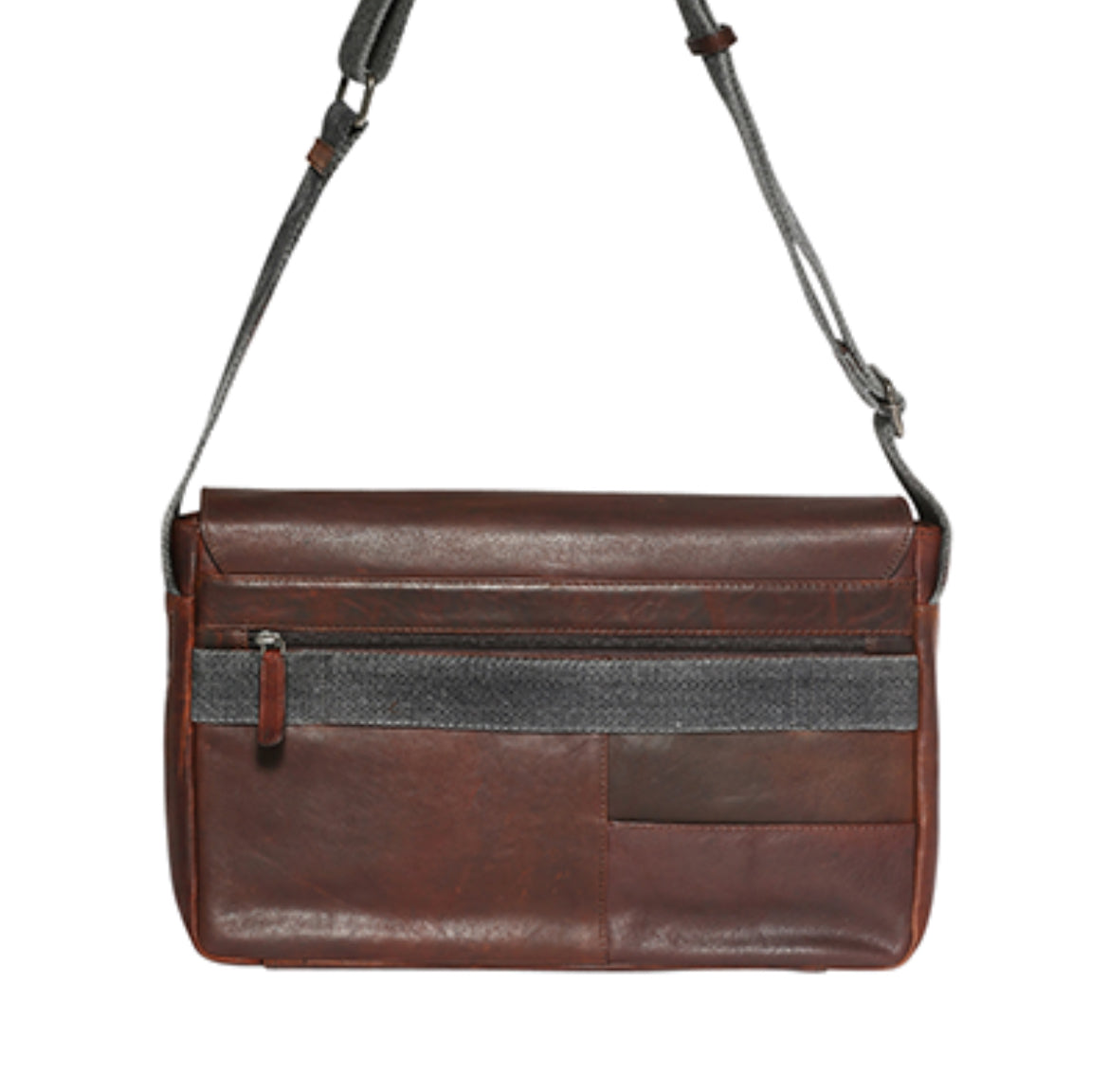 Chocolate Leather Laptop Satchel 