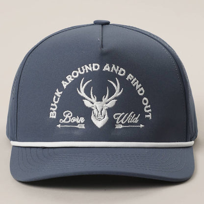 Buck Around And Find Out Embroidered Premium Trucker Hat cap