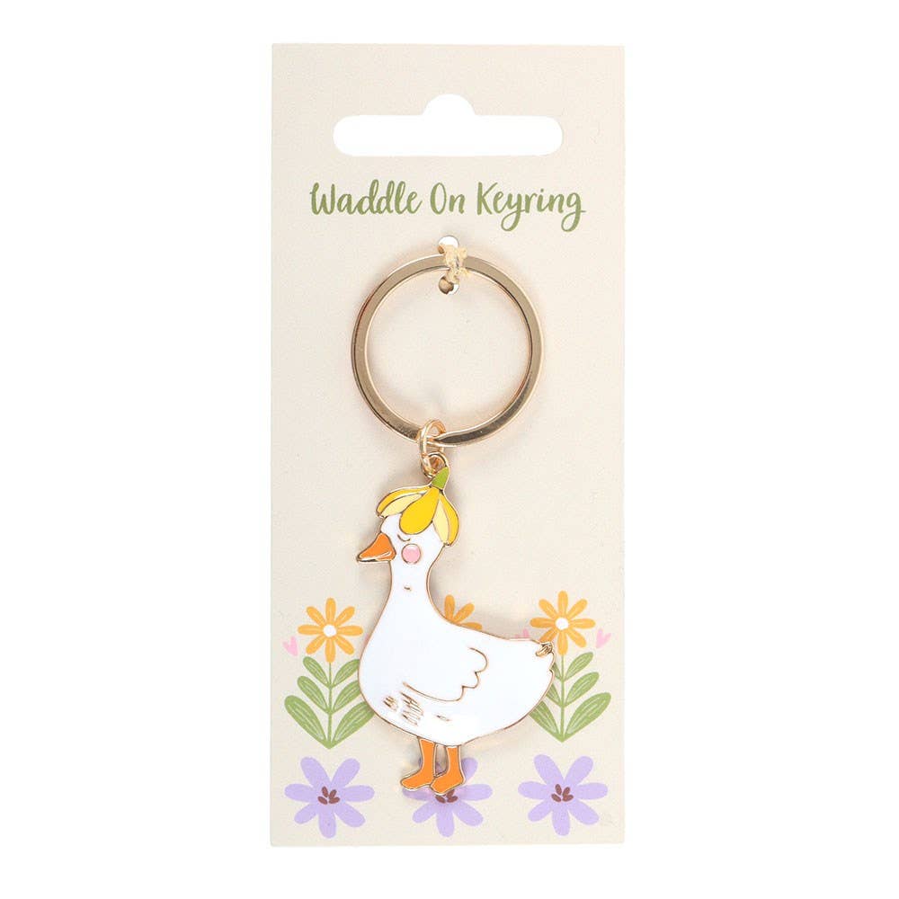 Waddle on Duck keyring