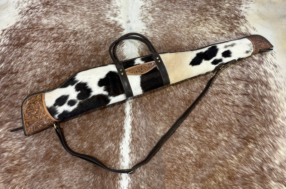 Rifle / Gun Case Cowhide and Tooling - Gun