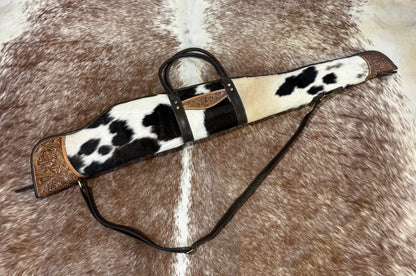 Rifle / Gun Case Cowhide and Tooling - Gun