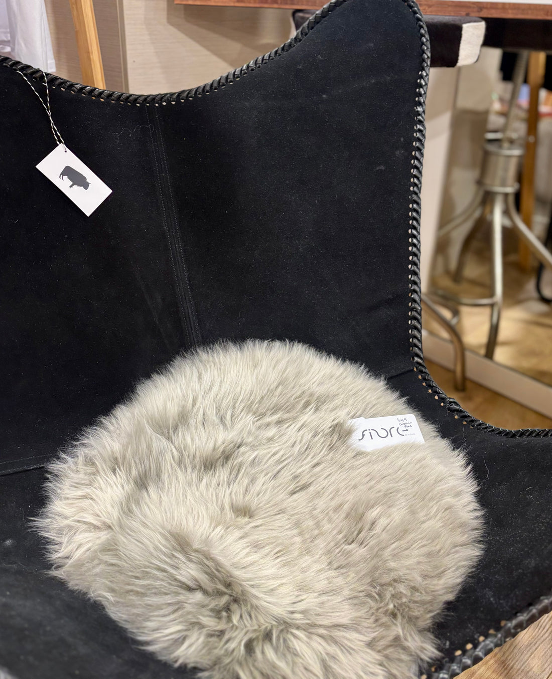 Long Wool Sheepskin cushion pad