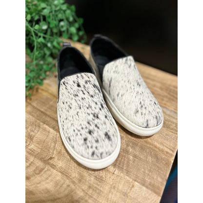 Slip on Black and White Shoes Size 37 