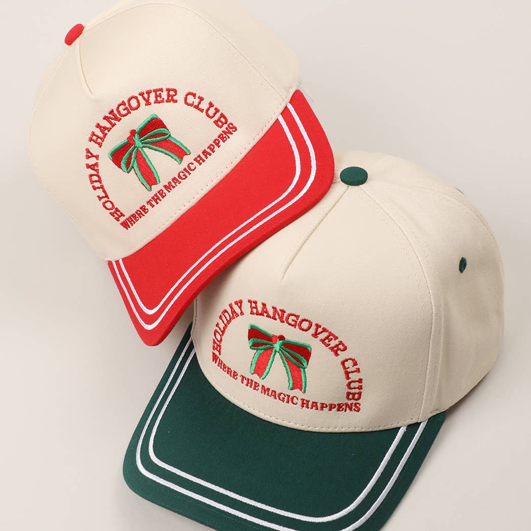 HOLIDAY HANGOVER CLUB Double Stitch Trucker Hat