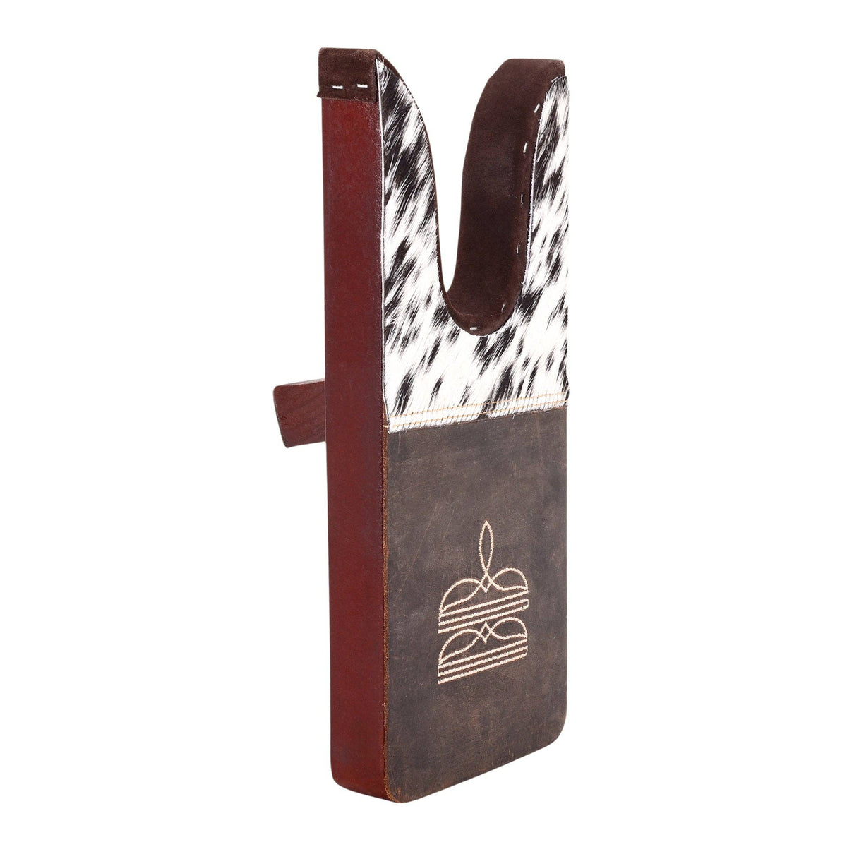 Chuckline Boot Jack with hair on and embroidered detail