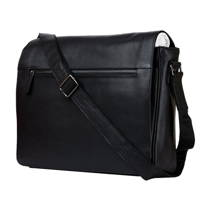 Leather Laptop Bag Berlin - Black GW588BLK