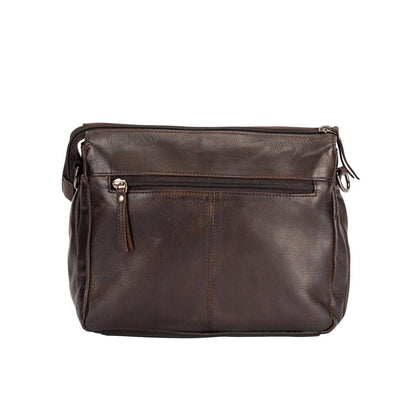 Leather Shoulder Bag June Brown GW6838BRN