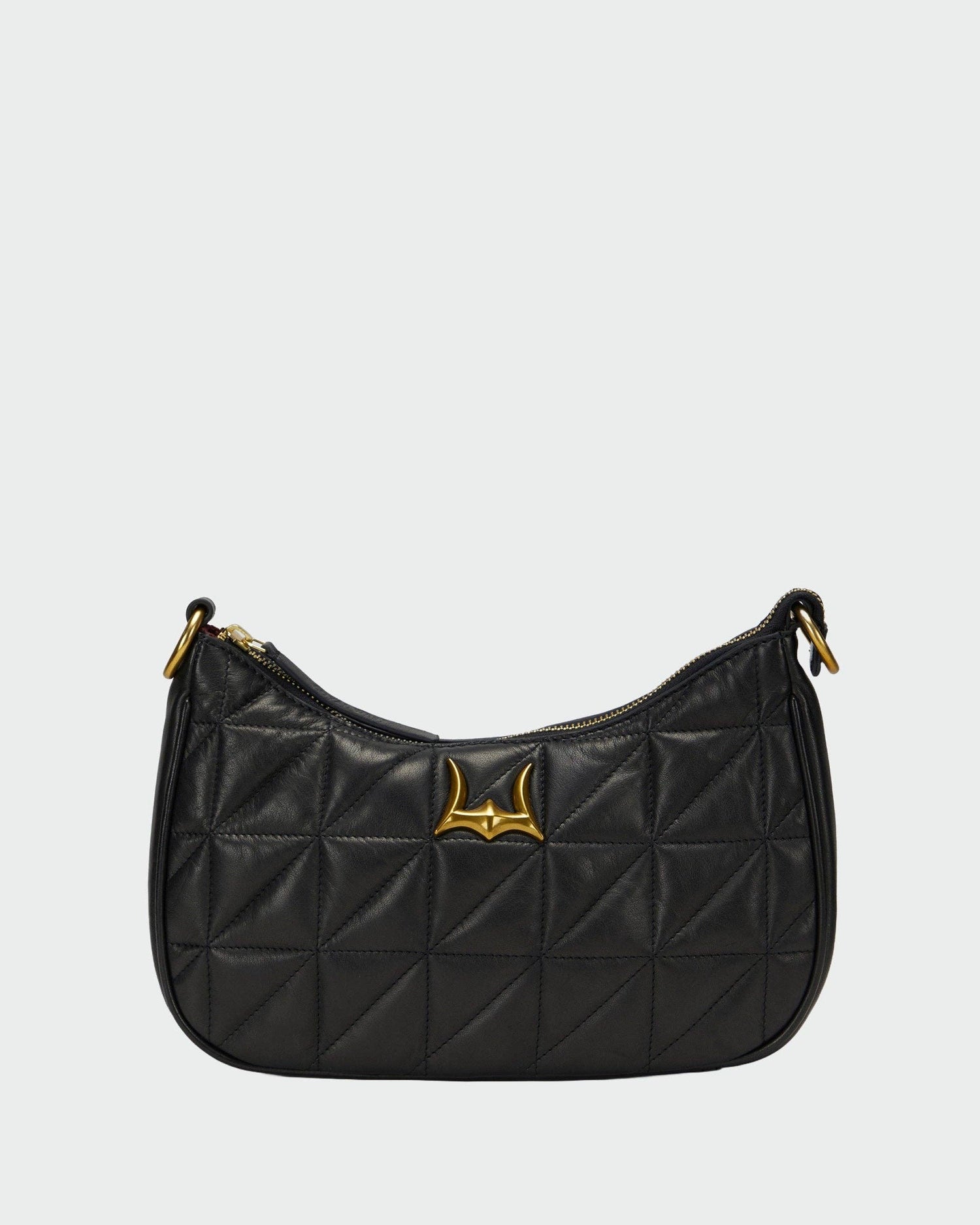 Joe Quilted Nappa Leather Bag - Black &amp; White Cowhide