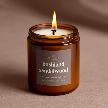 Bushland Sandalwood Soy Candle | 40+hrs