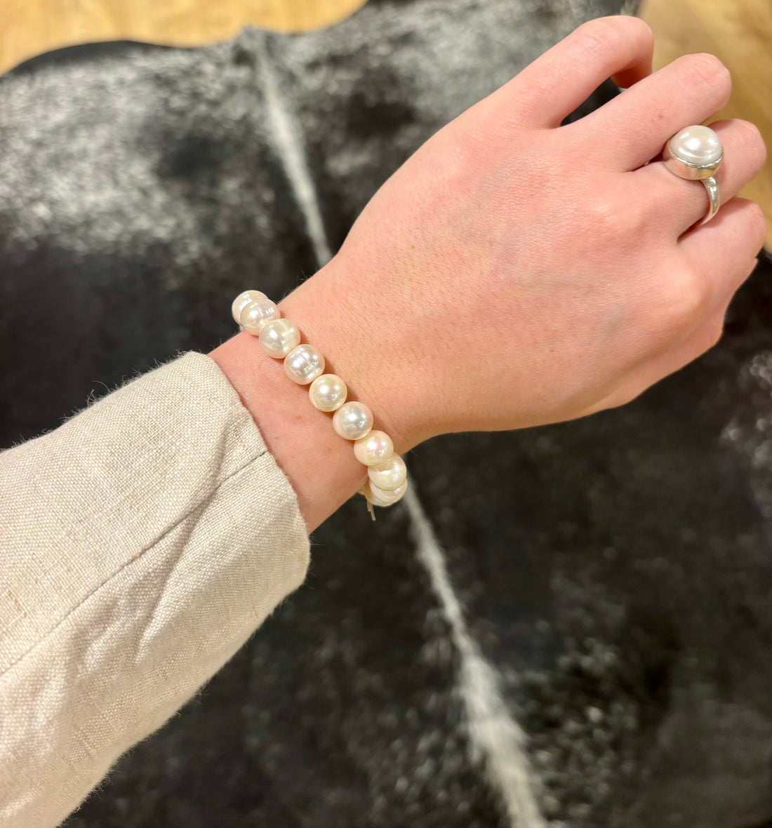 Potato Pearl stretch bracelet 