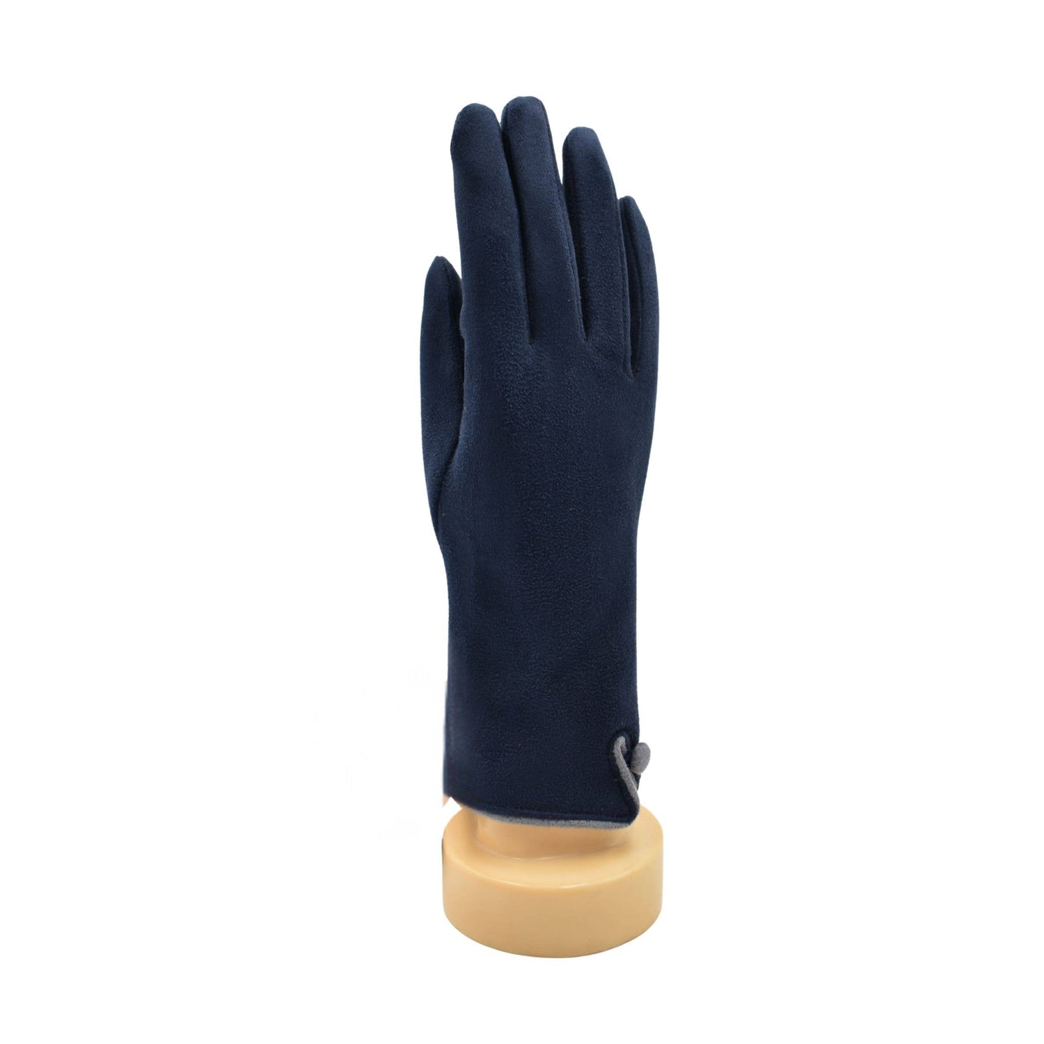 Navy Blue: One Button Gloves
