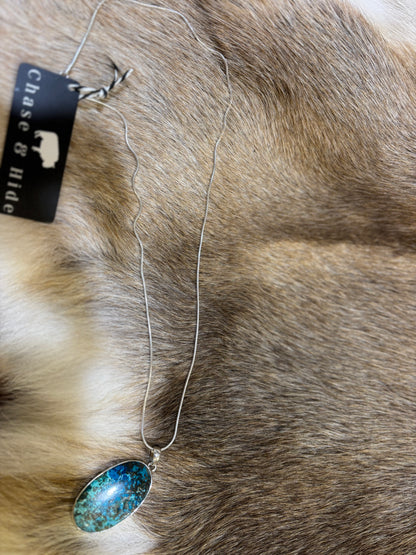 Shattuckite Pendant Necklace 