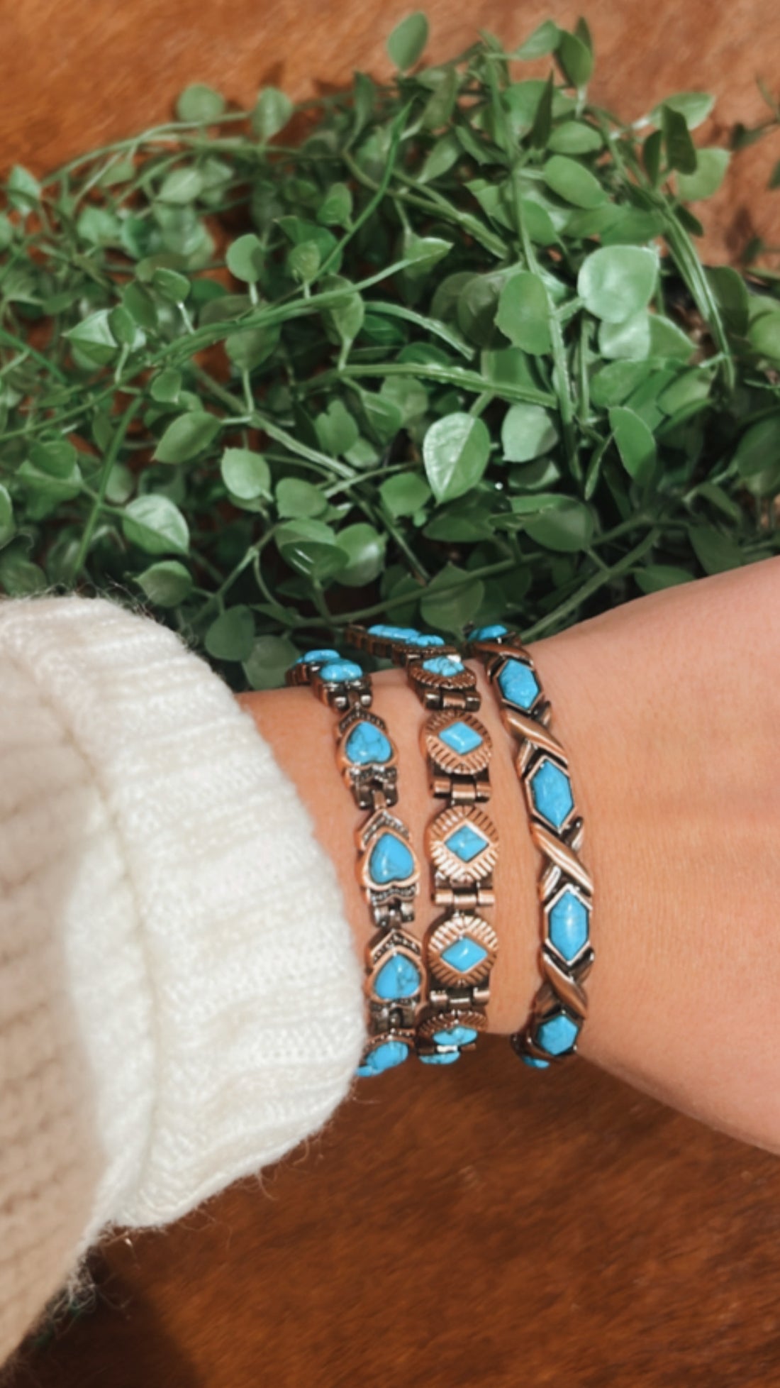Turquoise Copper Bracelet 