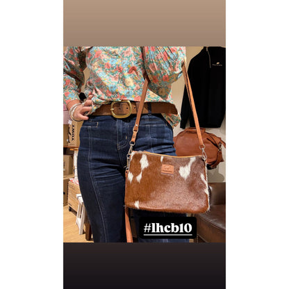 Large Hide Clutch/ Crossbody bag 