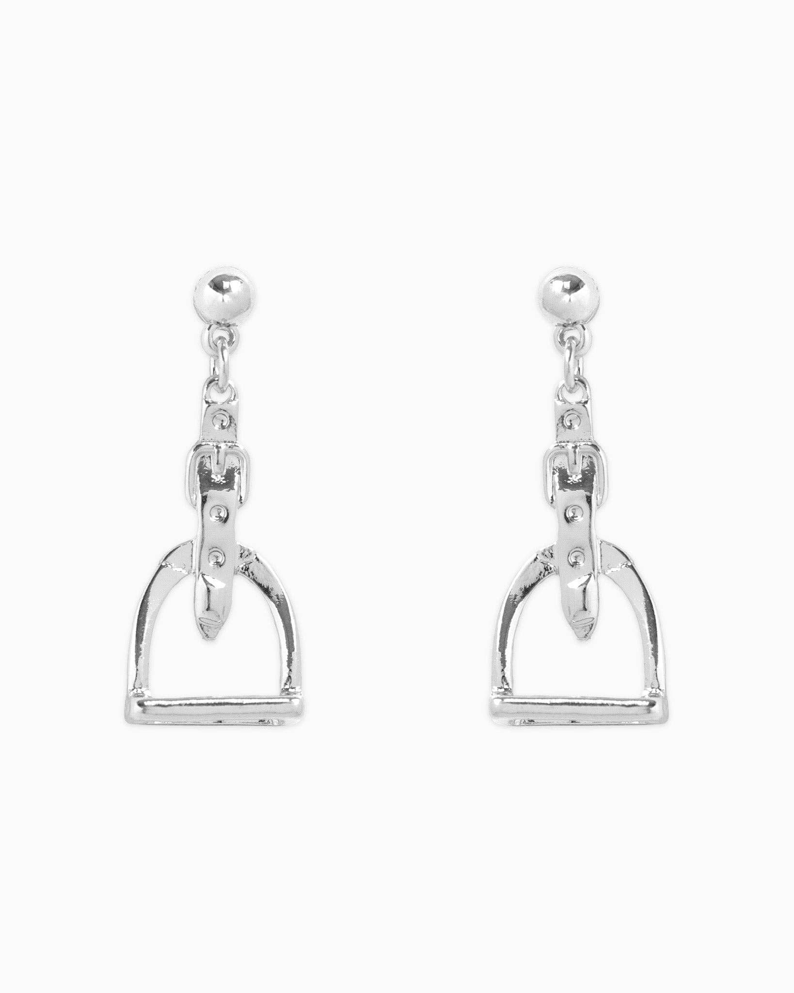 Western Stirrup Belt Drop Earrings