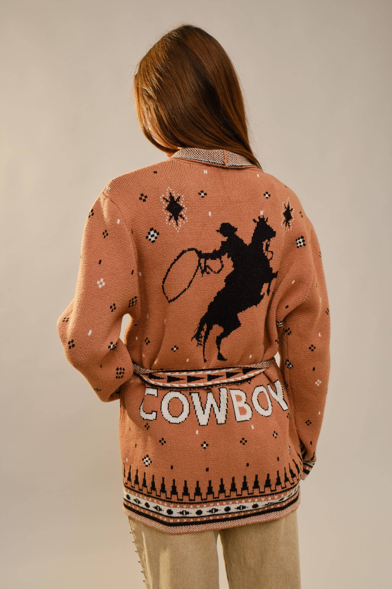 Cowboy Knit Belted Cardigan