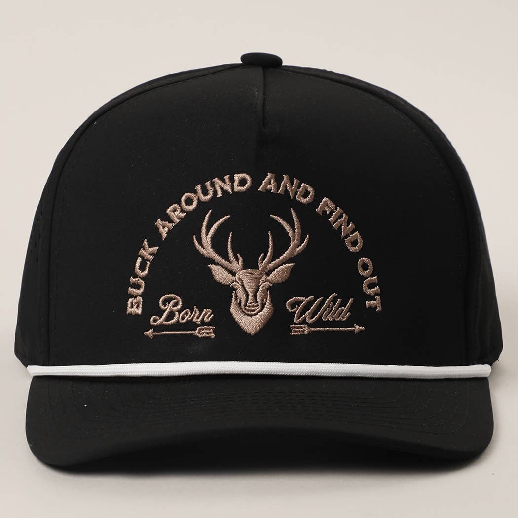 Buck Around And Find Out Embroidered Premium Trucker Hat cap