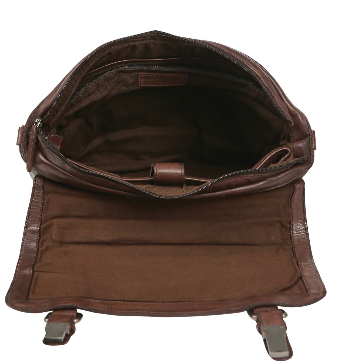 Leather Messenger Bag 